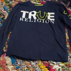True Religion Kids Dark Blue Long Sleeve Tee